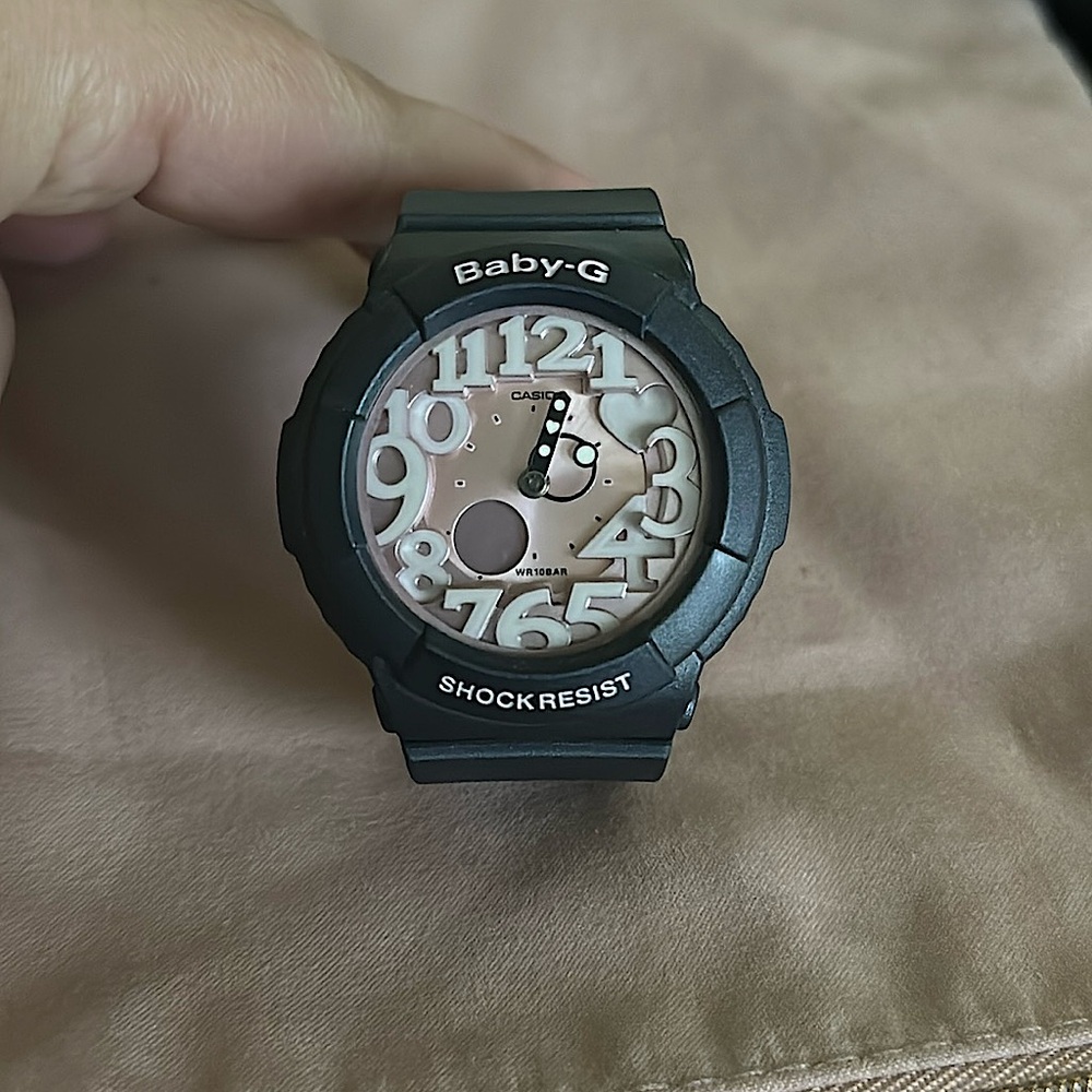 Casio Baby-G Dark Grey and Pink Watch